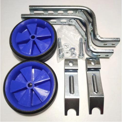 Колеса допоміжні HR09-2 бічні для дитячих велосипедів регульовані 12"-20" синій, фото 1