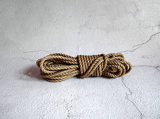 Мотузка для шибарі, натуральна 6мм/8м, джут