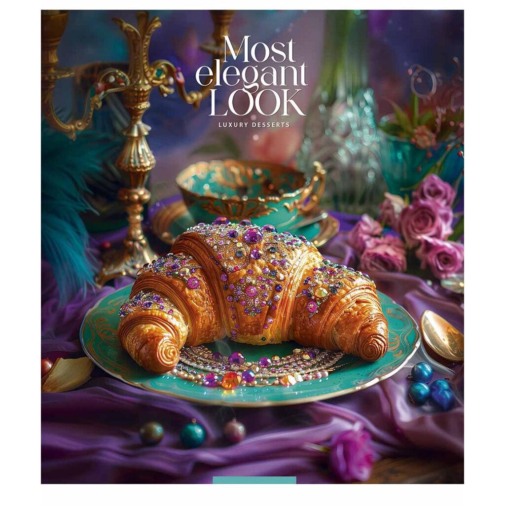 Зошит Школярик Luxury desserts 96 аркушів клітинка (096-3477K), фото 1