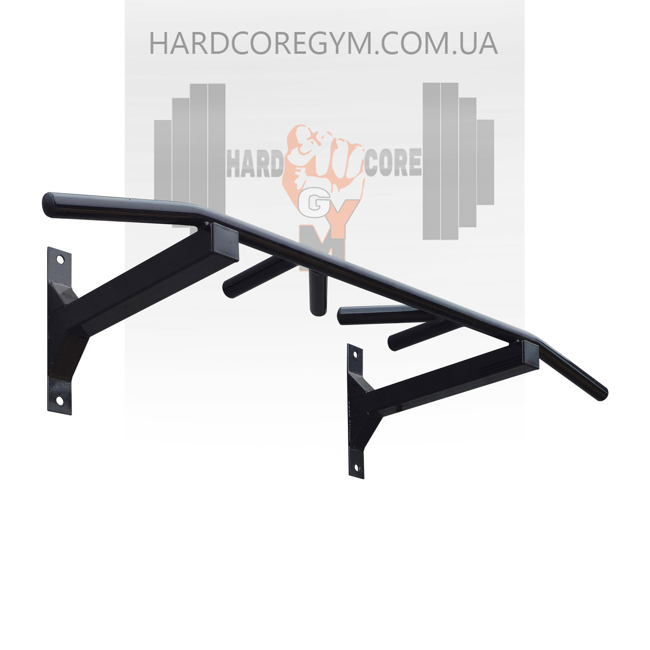 Турнік наддверний цільний №2+ / Чорний, фото 1