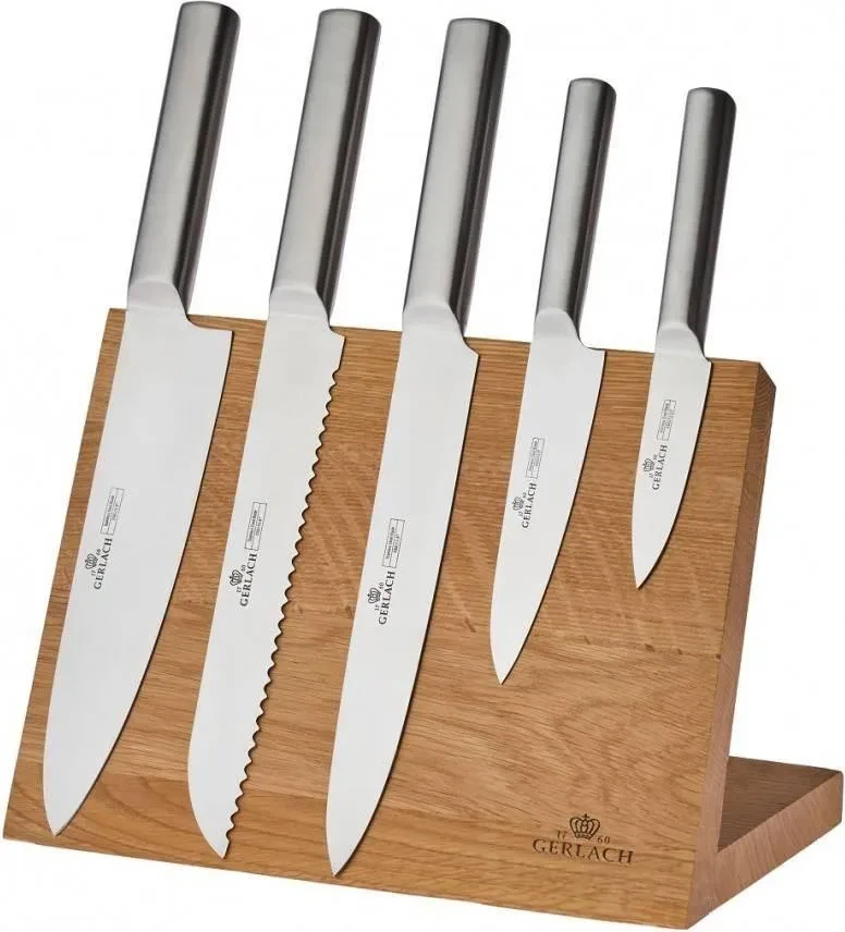 Набір із 5 кухонних ножів і підставки Gerlach Ambiente Magnetic (5901035505995), фото 1