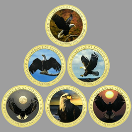 Монети присвячені Американському білоголовому Орлану
