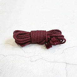 Мотузка для шибарі, фіолетова 6 мм/8 м, джут