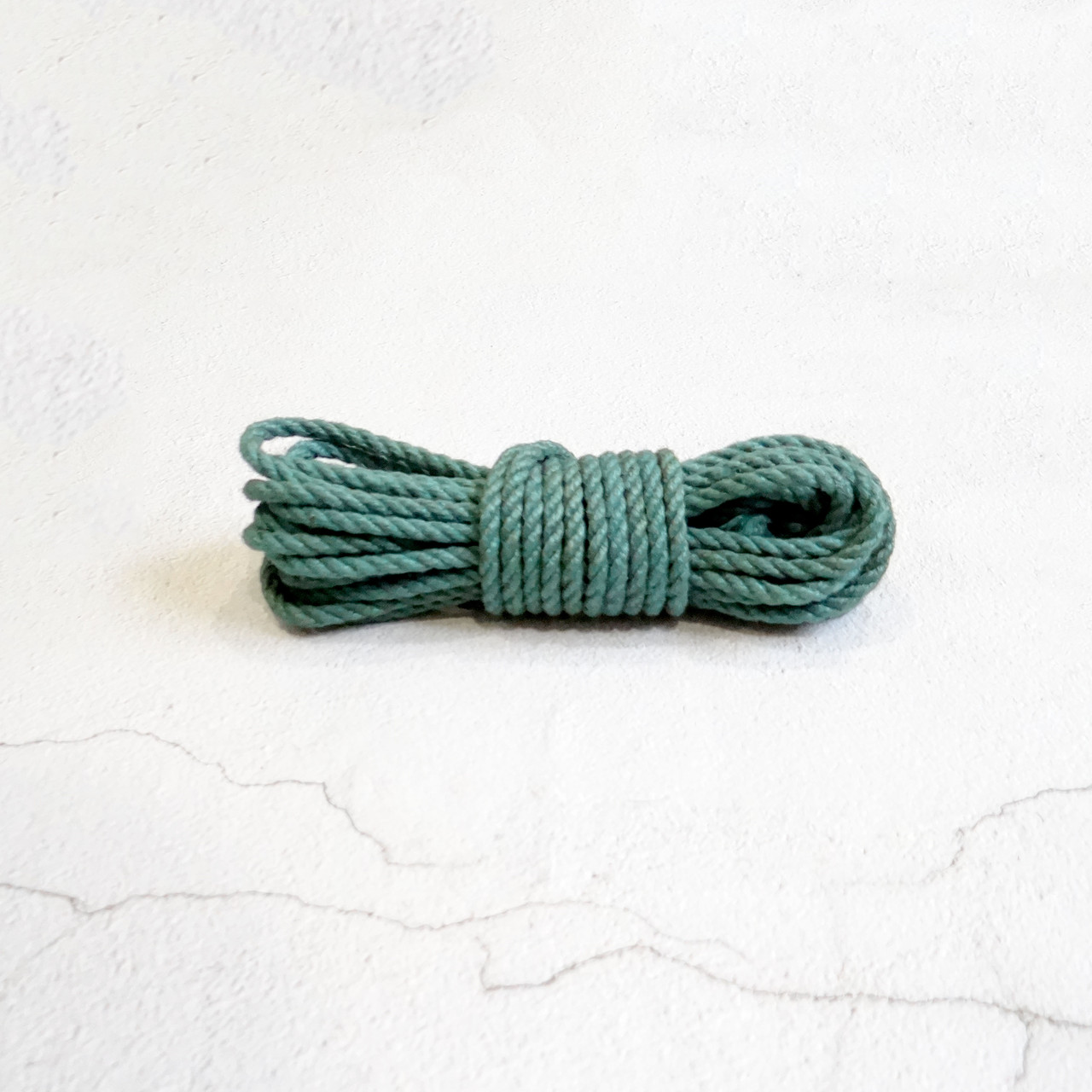 Мотузка для шибарі, бірюзова 6 мм/8 м, джут, фото 1