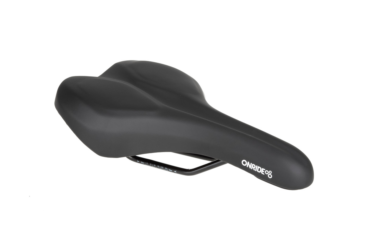 Сідло ONRIDE Stay Memory Foam 278x175мм сталеві рамки унісекс чорний, фото 1