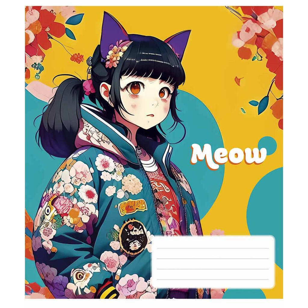 Зошит Школярик Kawaii 48 аркушів клітинка (048-3302K), фото 1