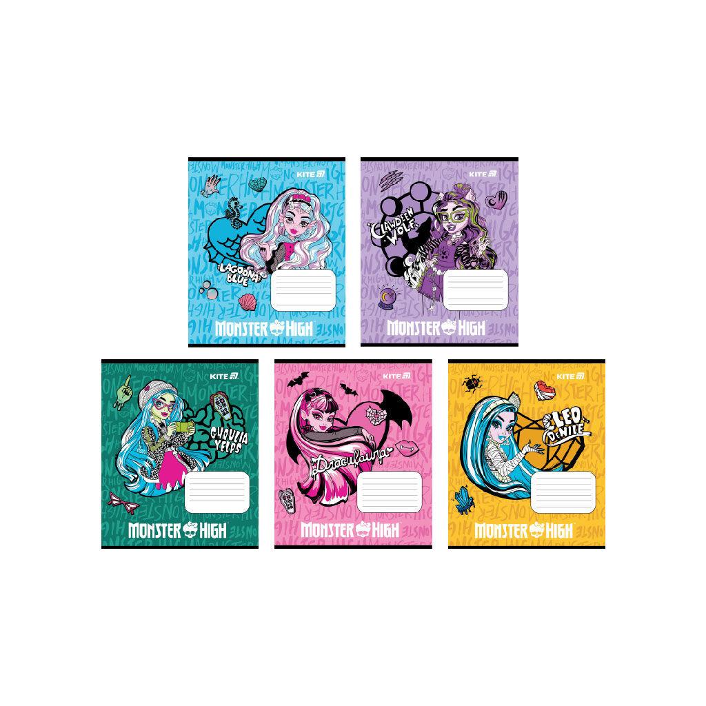 Зошит Kite Monster High, 12 аркушів, клітинка (MH25-232), фото 1