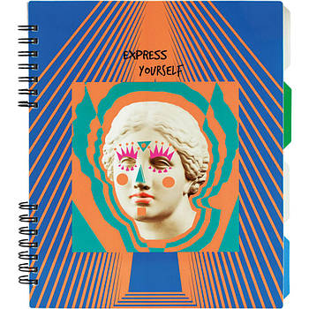 Блокнот Optima Antique B5 з розділювачами 120 аркушів, клітинка (O20356-21)