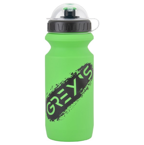 Фляга GREY'S GR15600 з захисним ковпачком об'єм 600 мл зелена з чорним, фото 1