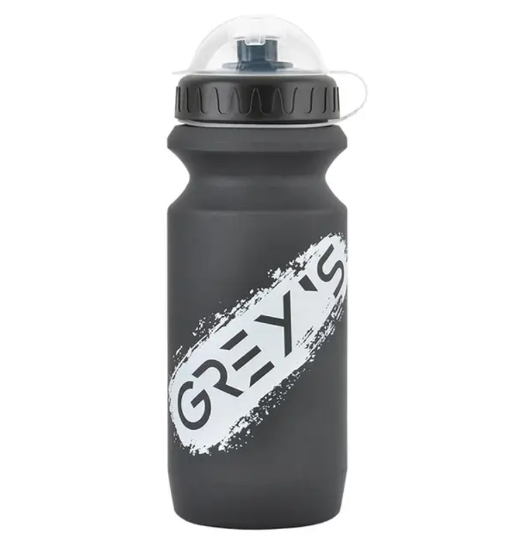 Фляга GREY'S GR15660 з захисним ковпачком об'єм 600 мл чорна з білим, фото 1