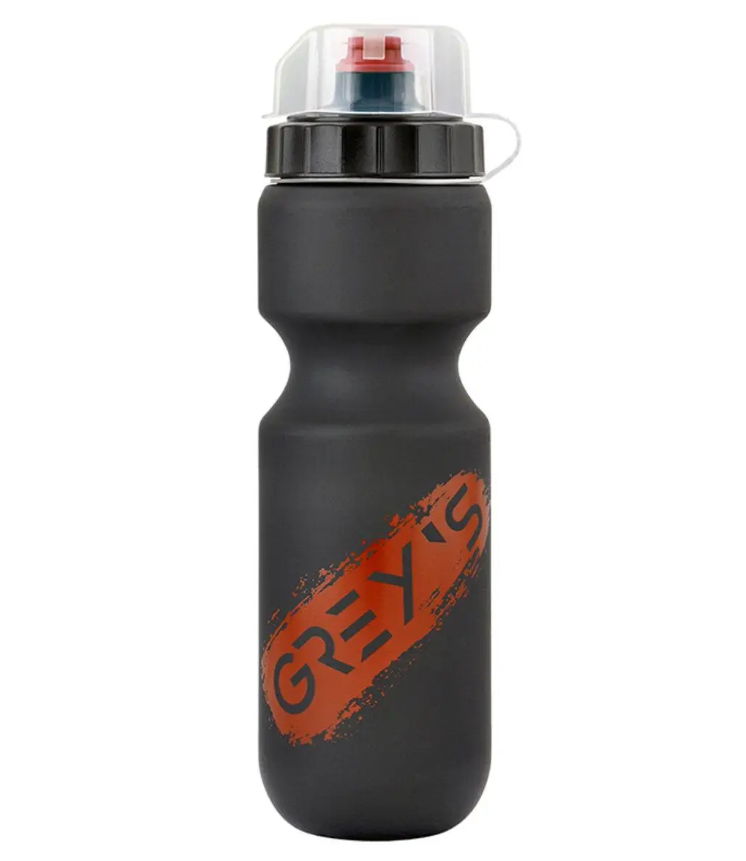 Фляга GREY'S GR15850 з кришкою та мембраною об'єм 750 мл чорна з червоним, фото 1