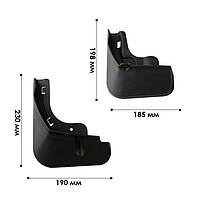 Бризковики Lesko на авто BYD Atto 3 2022+ Yuan Plus захищають кузов від бруду пилу каменів 4 шт, фото 7