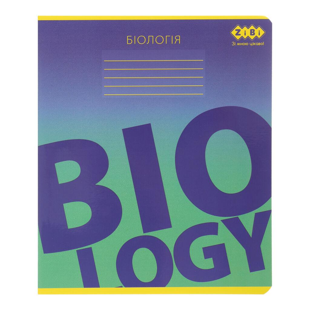 Зошит ZiBi предметний GRADIENT 48 аркушів клітинка, біологія (ZB.1702-03), фото 1