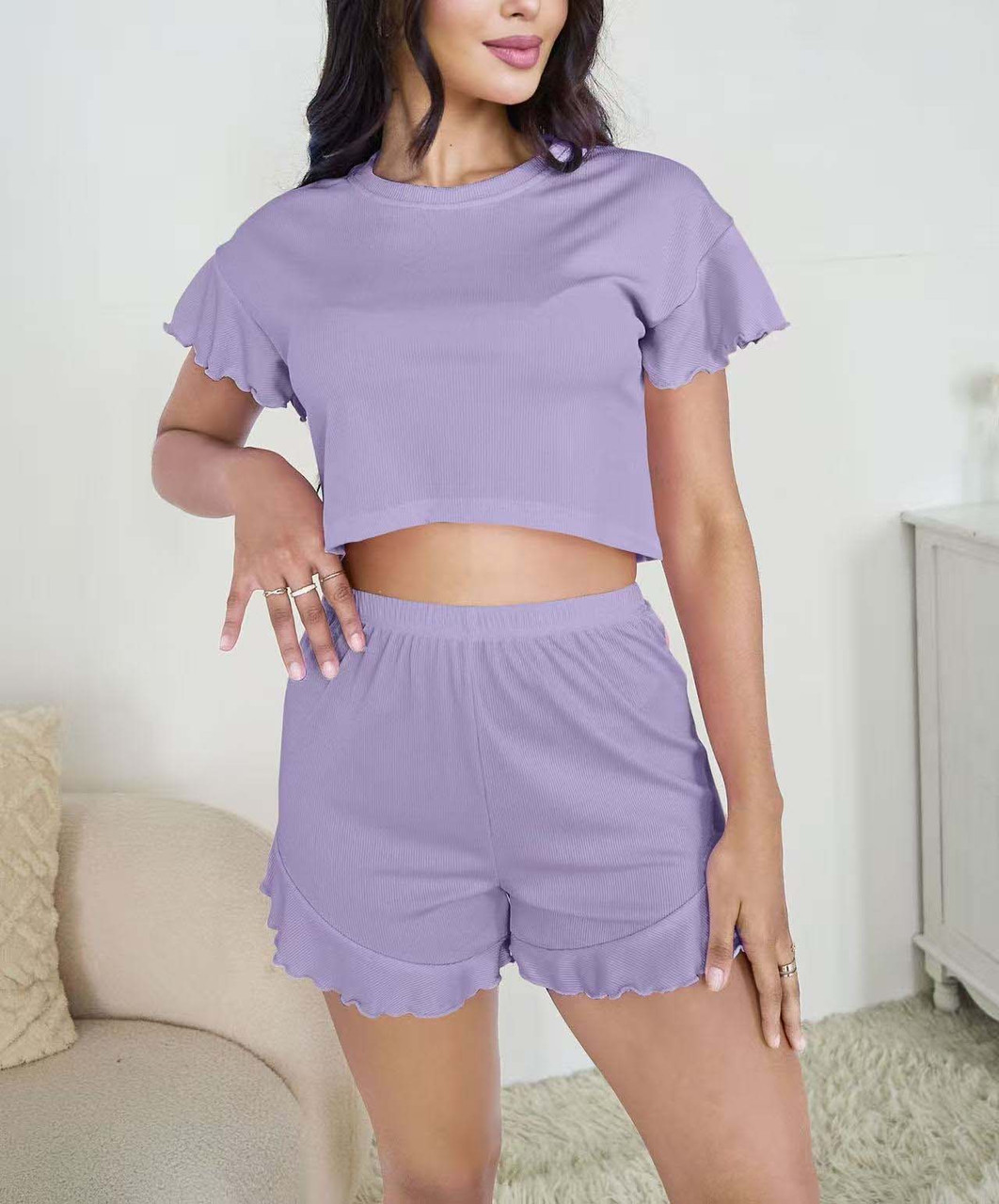 Жіночі піжами №0104 Бузковий, фото 1