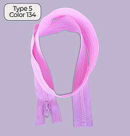 Блискавка тракторна Тип5 Рожева пластикова довжина 50см 1Б