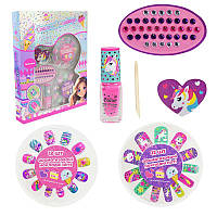 Ігровий набір косметики накладні нігті наклейки аксесуари UKR2407