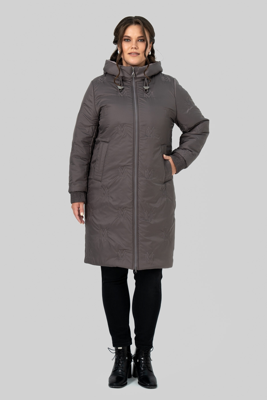 Жіноче стильне пальто Юстина, мокко, фото 1