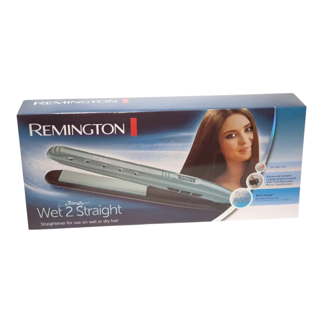 Випрямляч для волосся з керамічними пластинами та регулятором температури, фото 1