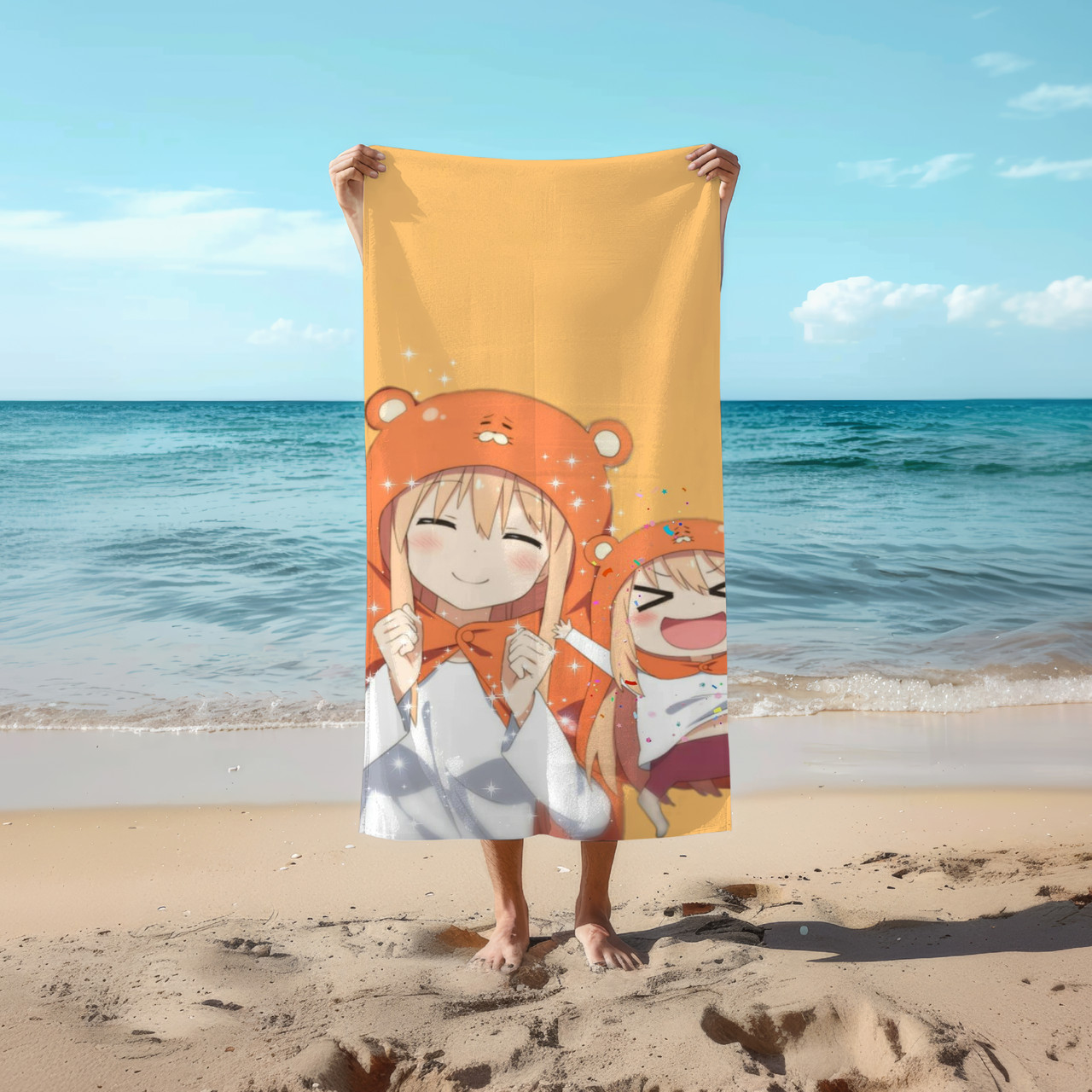 Аніме рушник Дволична сестричка Умару! 78 на 140 см, код 117