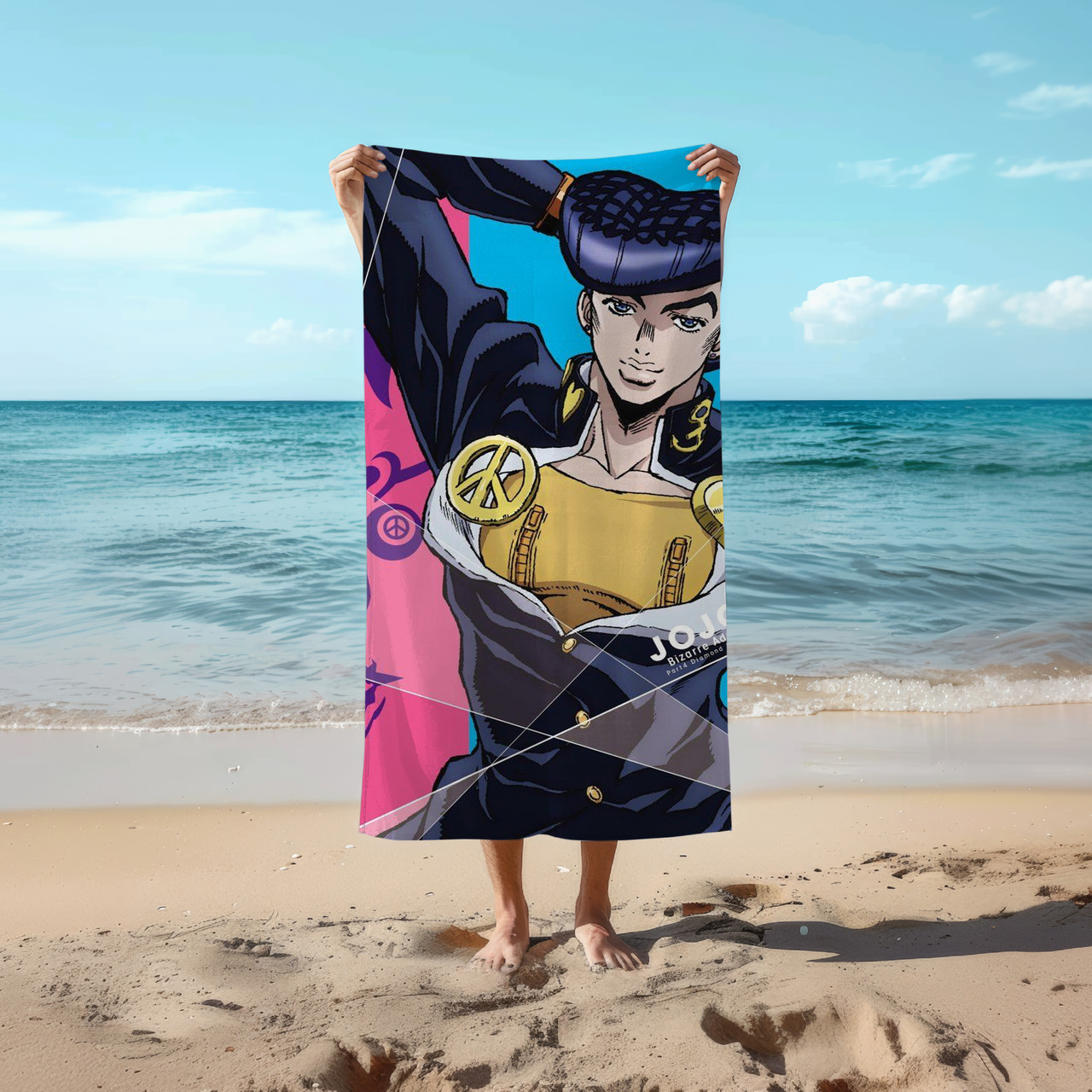 Аніме рушник Неймовірна пригода ДжоДжо 78 на 140 см, код 207