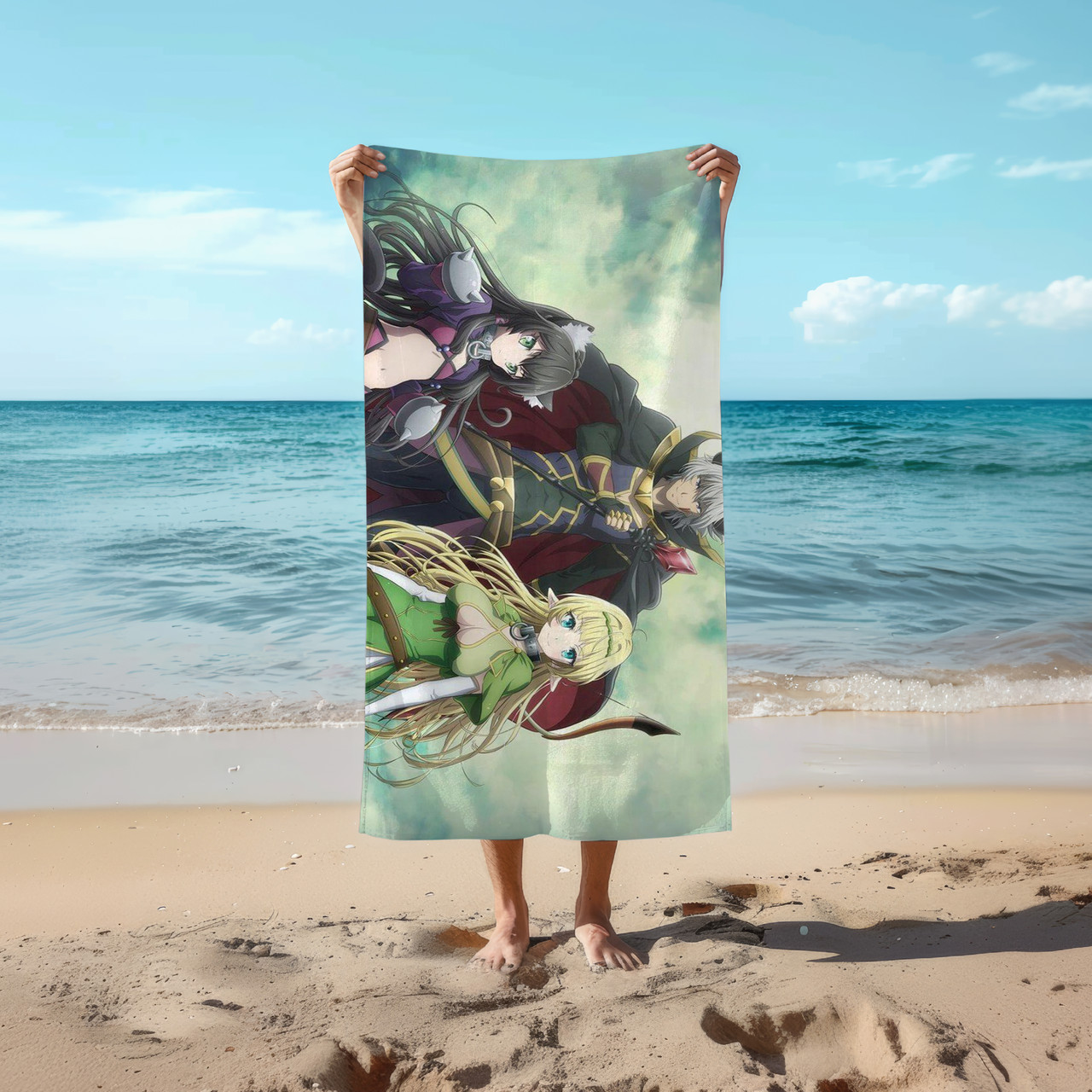 Аніме рушник Володар темряви: Інша історія світу - Магія підпорядкування 78 на 140 см, код 217