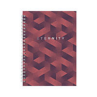 Блокнот Axent на спіралі А5 96 аркушів, клітинка, тверда обкладинка №25 (8032-25-A)