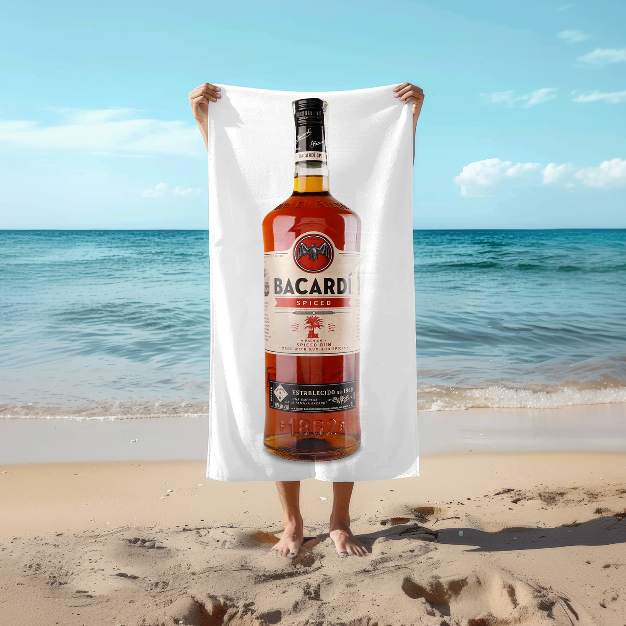 Рушник 78*140 см Ром Bacardi Spiced, 1л