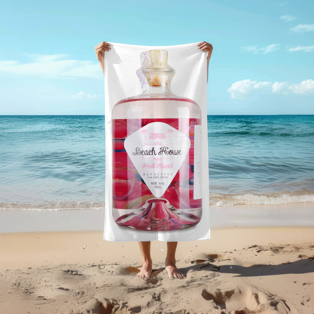Рушник 78*140 см Ром Beach House Pink Spiced, 0,7л