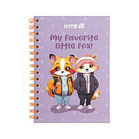 Блокнот Kite на спіралі A5 Cute 4, 80 аркушів, клітинка (K25-1911-4)