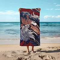 Аніме рушник Кейа Геншин Імпакт (Genshin Impact) 78 на 140 см, код 15