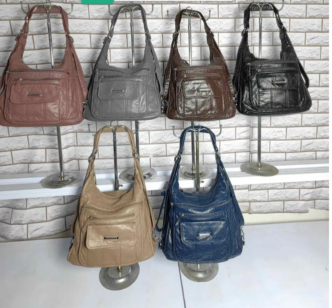 Сумка жіноча варенка на плече з довгим ремінцем зі штучної шкіри в різних варіантах Zhenya, фото 1