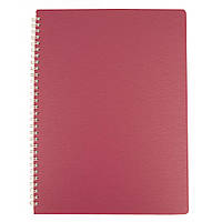 Зошит Buromax BARK A4 60 аркушів, клітинка пластикова обкладинка Малиновий (BM.24454154-29)