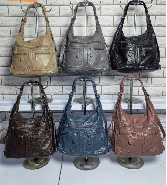 Сумка жіноча варенка на плече з довгим ремінцем зі штучної шкіри в різних варіантах Zhenya, фото 1