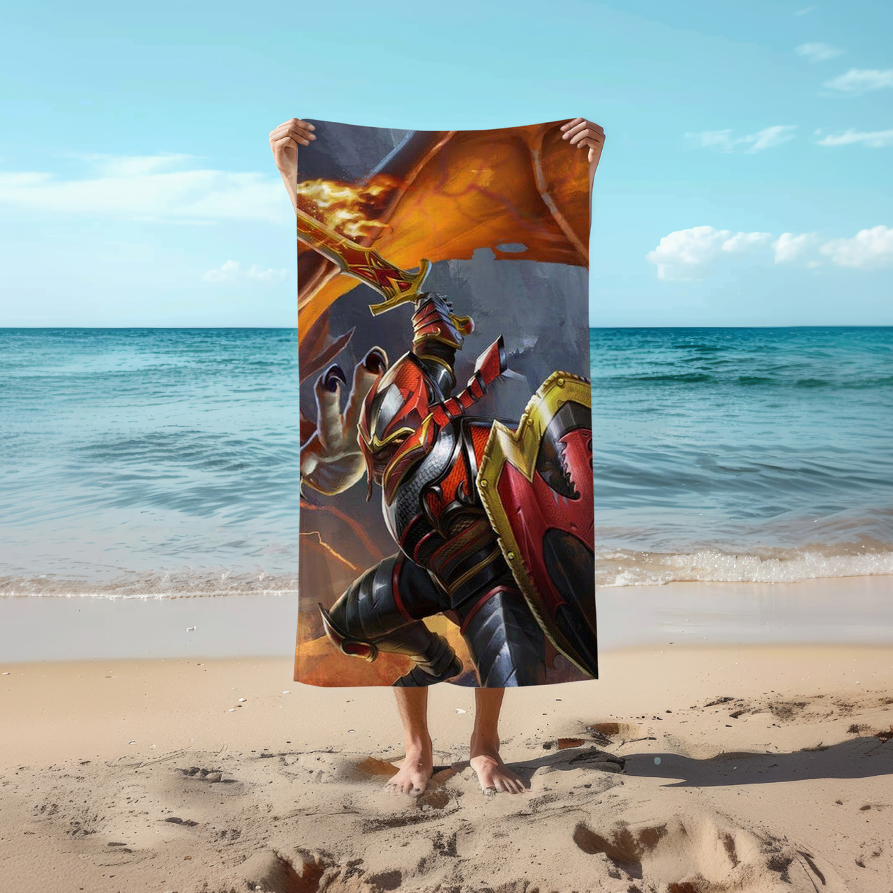 Рушник Dota Dragon knight 78 на 140 см, код 723