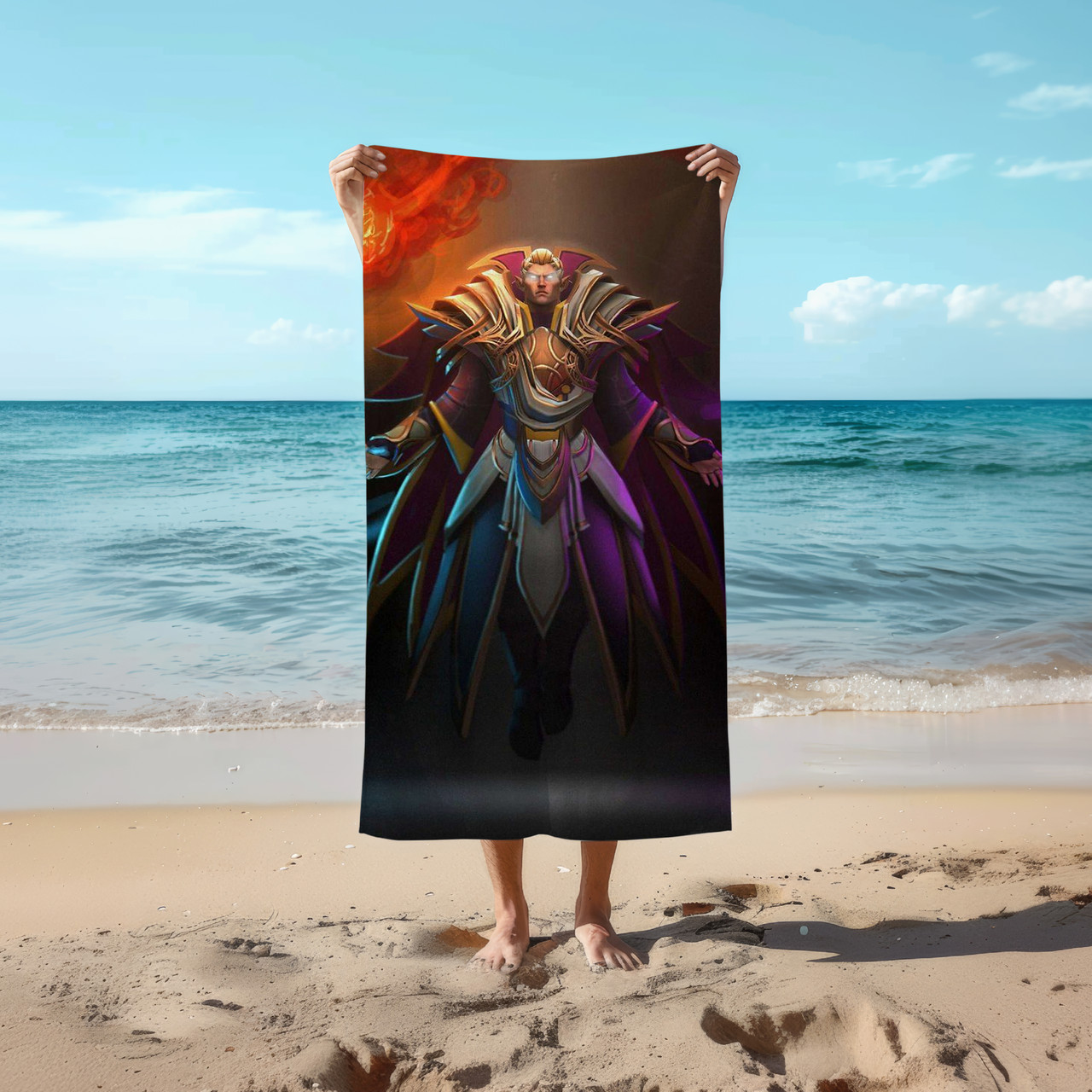 Рушник Dota Invoker 78 на 140 см, код 740