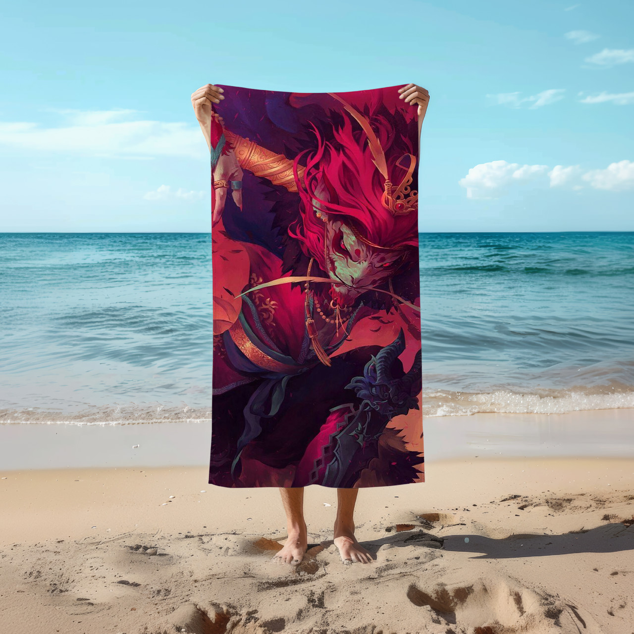 Рушник Dota Monkey king 78 на 140 см, код 758, фото 1