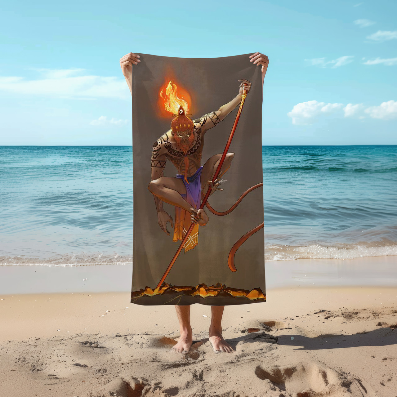 Рушник Dota Monkey king 78 на 140 см, код 761, фото 1