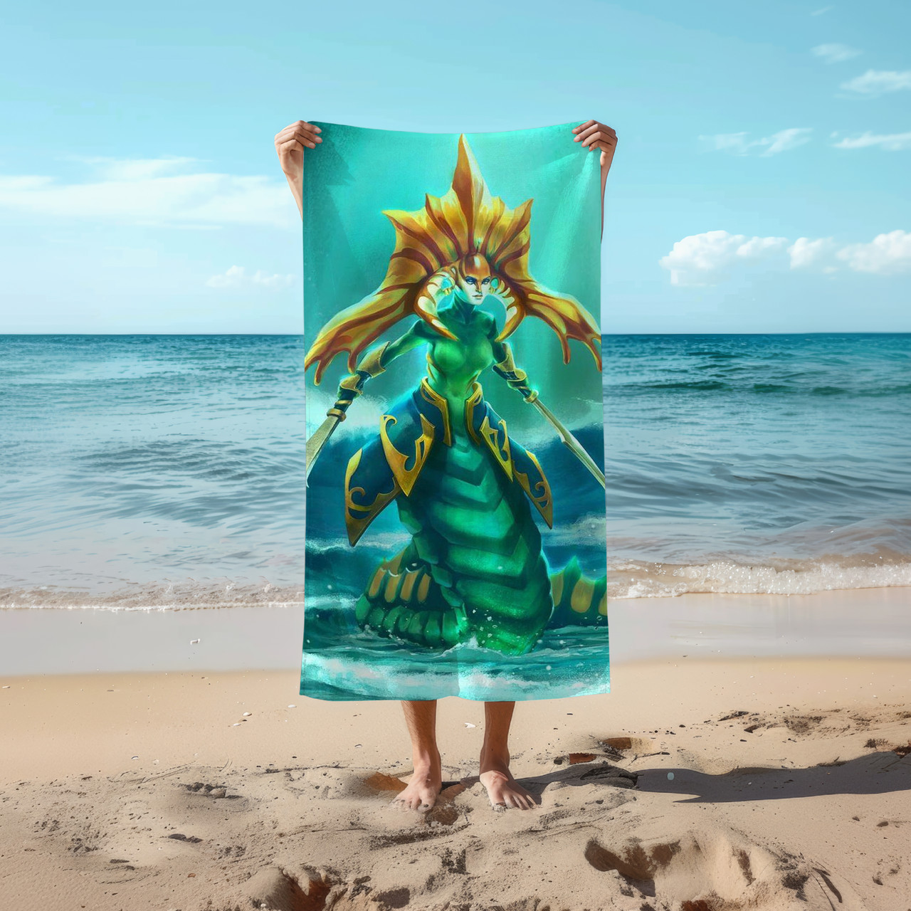 Рушник Dota Naga Siren 78 на 140 см, код 785