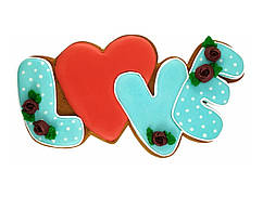 Форма метал для пряників LOVE