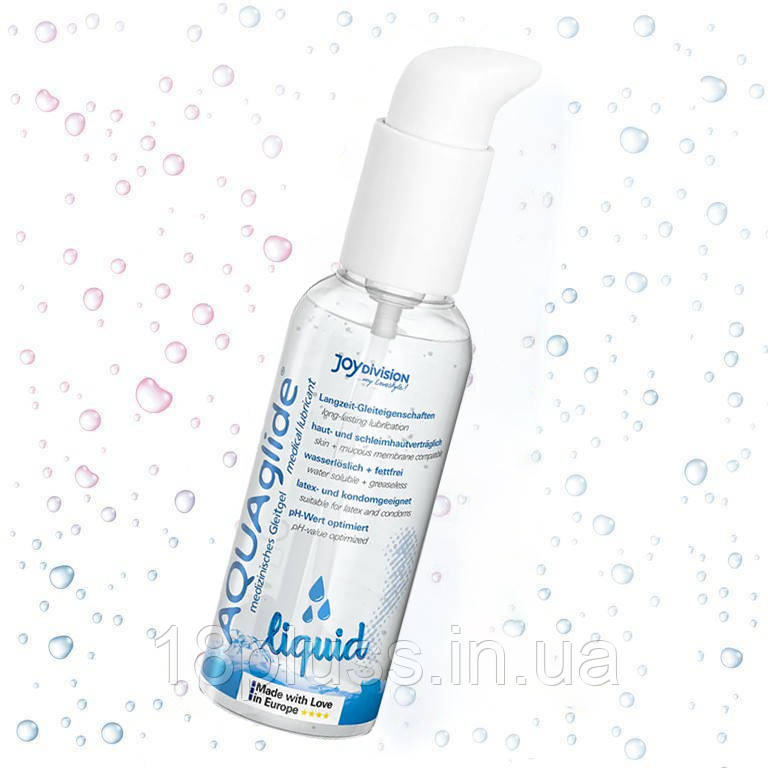 Медичний лубрикант на водній основі з унікальною рідкою консистенцією AQUAglide Liquid, 125 мл, фото 1