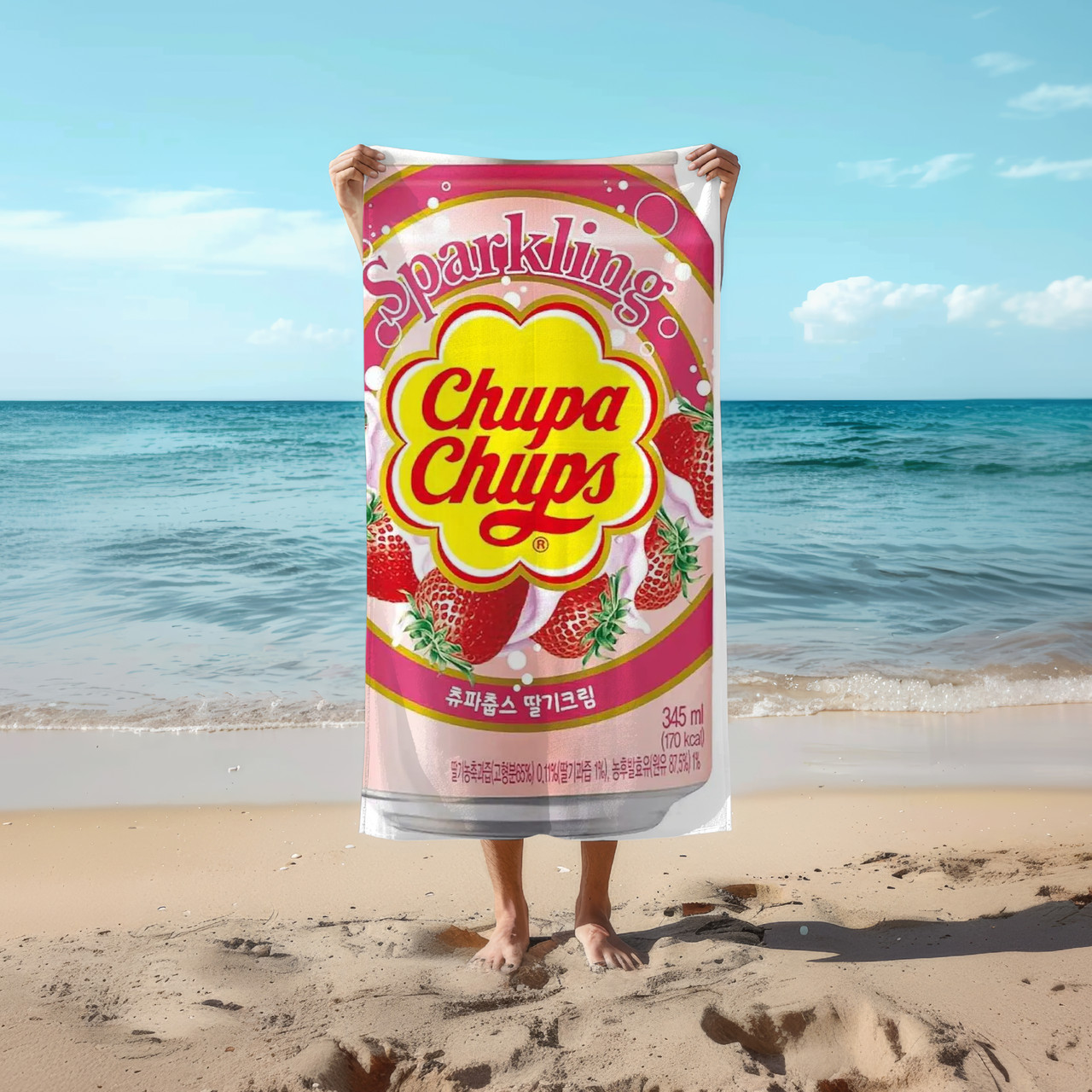 Рушник 78*140 см Chupa Chups Strawberry&Cream,, з/б, 345 мл