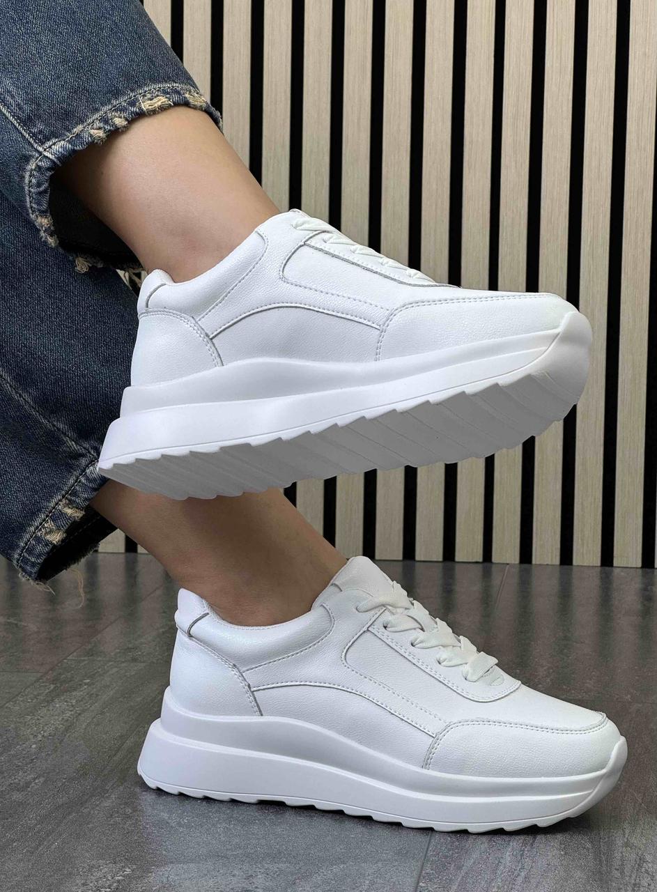 Кросівки жіночі 6 пар у ящику білого кольору 36-41, фото 1