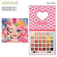 Набір дитячої декоративної косметики з палітрою тіней та аксесуарами Igoodco, в асортименті арт. IG3125