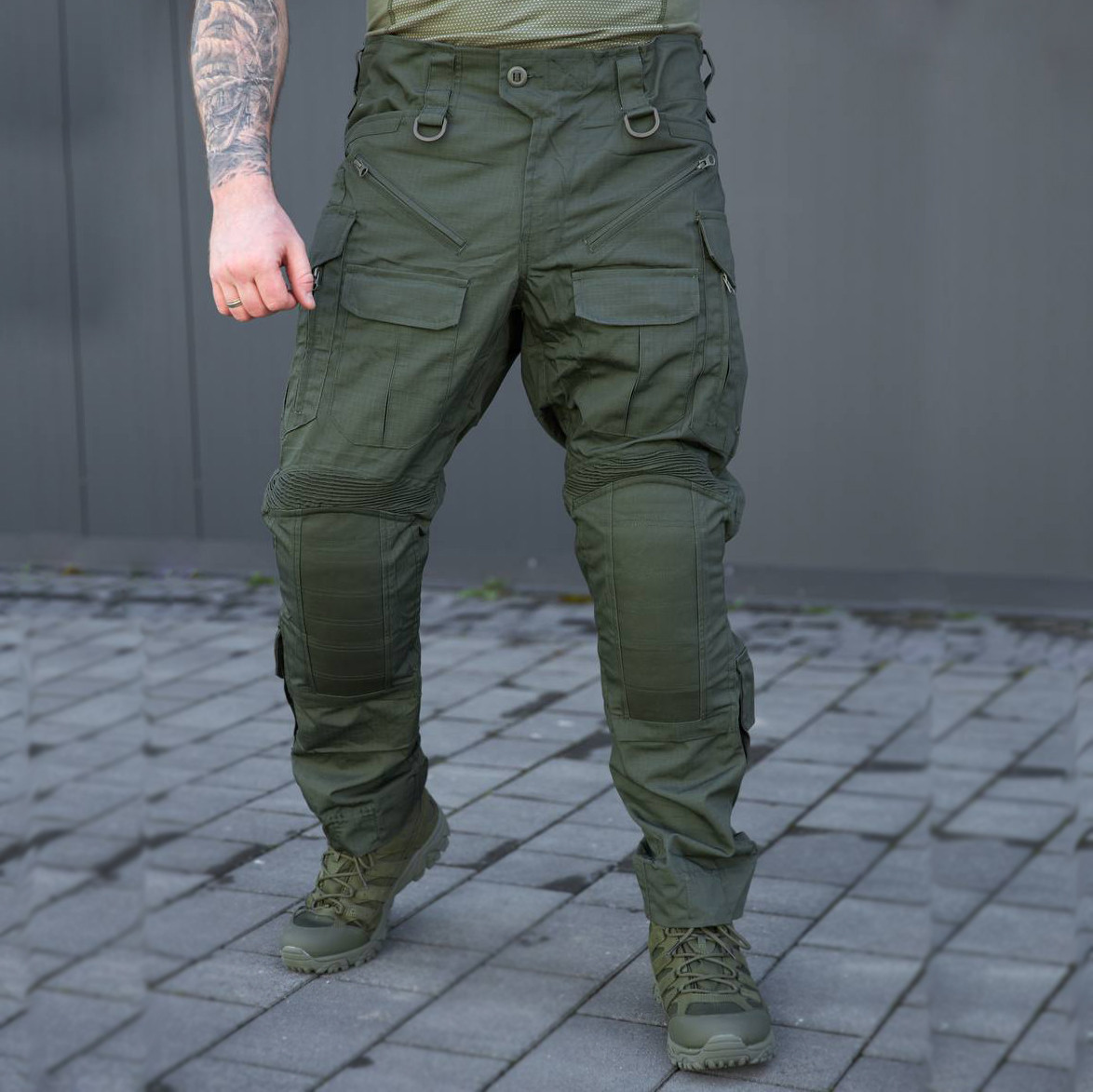 🔥 Тактичні штани "Call Dragon - Raider Gen 5" (Олива) штани, нацгвардії, всу, мілітарі, бойові, карго, фото 1