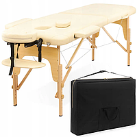 Масажні кушетки 4FIZJO масажний стіл з вирізом під обличчя 185×60см сасажні столи дерево 14кг масажна кушетка складана