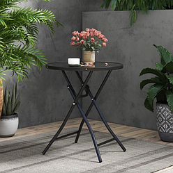 Стіл садовий Costway Mix складаний круглий smart