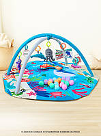 Дитячий розвивальний килимок для дітей | Ігровий килимок трансформер для повзання | Килимок для новонароджених