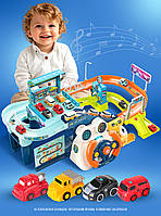 Автомобільна перегонова траса для дітей Іграшковий трек | Автотрек дитяча іграшка Ігровий набір