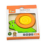 Розвиваюча іграшка пазл Равлик від Viga Toys, фото 2
