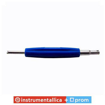 Викрутка для золотників двостороння синя VT01-D